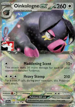 Oinkologne ex Holo Double Rare Prize Pack Series Cards 158/198 NM/LP - Image 1