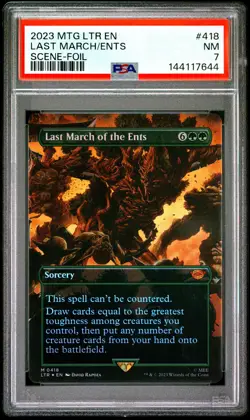 2023 MTG LORD OF THE RINGS: TALES OF MIDDLE-EARTH LAST MARCH OF THE ENTS PSA 7 - Image 1