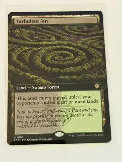 Turbulent Fen Extended Art Secrets of Strixhaven Commander 103 - Image 1