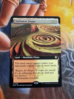 Turbulent Steppe (Extended Art) Commander: Secrets of Strixhaven Regular - Image 1