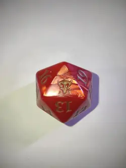 MTG Magic the Gathering Spindown Dragons Of Tarkir Dragonfury Red D20 Die Dice - Image 2