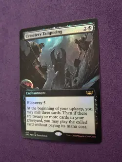 Cemetery Tampering 418 Extended Art Foil Streets of New Capenna SNC MTG NM - Image 2