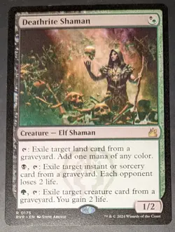 Magic: The Gathering Deathrite Shaman Ravnica Remastered Rare 0175 - Image 1