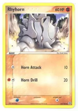 Rhyhorn - 62/106 - Common NM, English Pokemon EX Emerald - Image 1