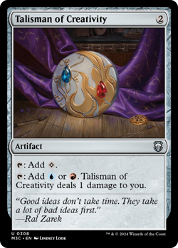 Talisman of Creativity [Modern Horizons 3 Commander] Magic MTG - Image 1