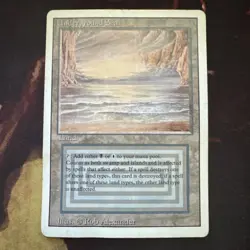 Magic the Gathering Revised Edition Dual Land Underground Sea HP - Image 1