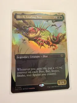 Blech, Loafing Pest (Borderless) (FOIL) ✅Secrets of Strixhaven ✅ Magic (mtg) - Image 1