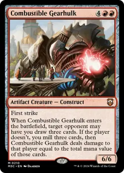 Combustible Gearhulk [Modern Horizons 3 Commander] Magic MTG - Image 1