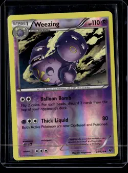 Weezing - 28/124 / XY - Fates Collide 2016 MP / Pokemon TCG - Image 1