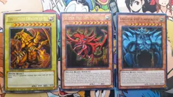 Egyptian God Cards - Obelisk, Slifer, Ra - YuGiOh - Image 1