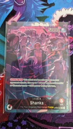 Shanks (English Version 2nd Anniversary ) OP09-001 One Piece Promotion Cards EN - Image 1