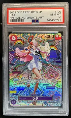 2023 One Piece OP05 Japanese Uta Special Alternate Art #120 PSA 10 Gem Mint - Image 1