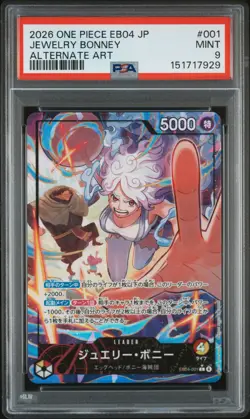 2026 ONE PIECE JAPANESE EB04-EXTRA BOOSTER EGGHEAD CRISIS JEWELRY BONNEY PSA 9 - Image 1