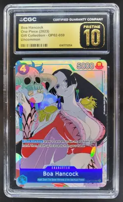 2023 ONE PIECE BOA HANCOCK GIFT COLLECTION OP02-059 CGC 10 PRISTINE PT - Image 1