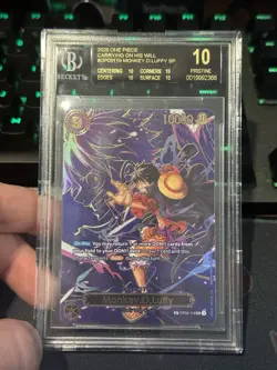 2025 One Piece Carrying on His Will OP09119 Monkey D Luffy SP BGS 10 BLACK LABEL - Image 1