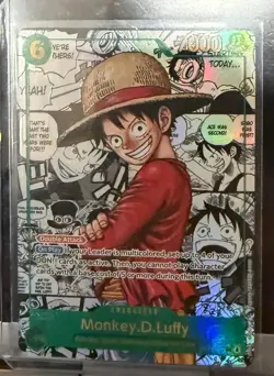 2023 Bandai One Piece Pillars of Strength Monkey.D.Luffy Manga Alt Art SEC - Image 3