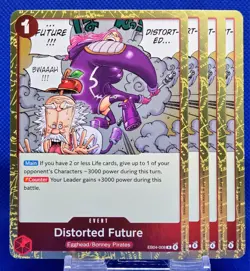 4x Distorted Future EB04-008 R | Adventure on Kami's Island | One Piece TCG | EN - Image 1