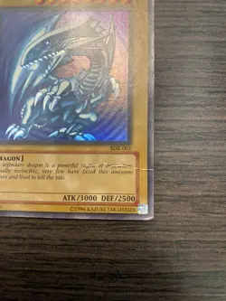YuGiOh Blue-Eyes White Dragon SDK-001 Starter Deck Kaiba 2002 Ultra Rare LP/MP - Image 5