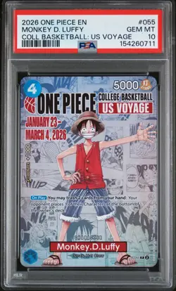 2026 ONE PIECE PROMOS #055 MONKEY D. LUFFY PSA 10 - Image 1