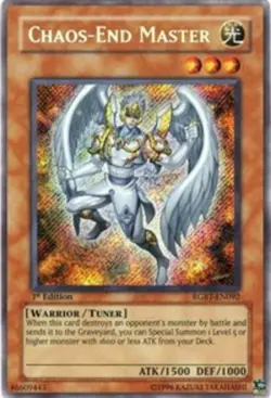 Yugioh! LP Chaos End Master - RGBT-EN092 - Secret Rare - Unlimited Edition Light - Image 1