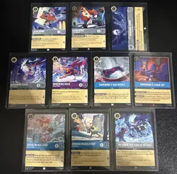 Disney Lorcana Darkwing Duck Theme 10 Card Lot Darkwing Duck/Launchpad/Gosalyn - Image 1