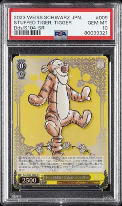 2023 WEISS SCHWARZ JAPANESE DISNEY100 SR #009 STUFFED TIGER TIGGER PSA 10 - Image 1