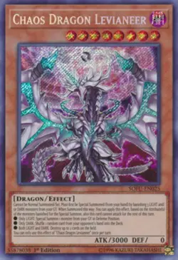 Yugioh! LP Chaos Dragon Levianeer - SOFU-EN025 - Secret Rare - 1st Edition Light - Image 1