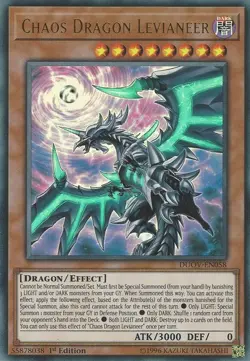 Yugioh! LP Chaos Dragon Levianeer (alternate art) - DUOV-EN058 - Ultra Rare - 1s - Image 1