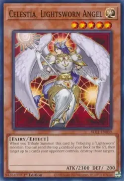 Yugioh! LP Celestia, Lightsworn Angel - BLC1-EN059 - Common - 1st Edition Lightl - Image 1