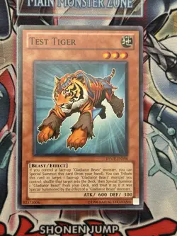 Yugioh! Test Tiger Common Near Mint Unlimited RYMP-EN098 - Image 1