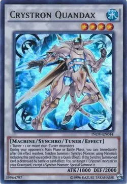 Yugioh! LP Crystron Quandax - INOV-EN044 - Ultra Rare - Unlimited Edition Lightl - Image 1