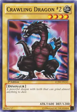 Yugioh! LP Crawling Dragon - LCJW-EN141 - Common - 1st Edition Lightly Played, E - Image 1