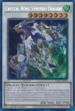 Yugioh! LP Crystal Wing Synchro Dragon - RA02-EN029 - Secret Rare - 1st Edition - Image 1