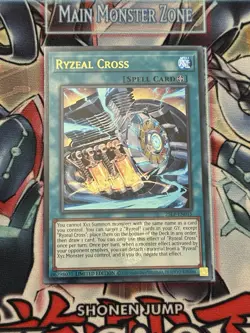 Yugioh! Ryzeal Cross Emblazoned Ultra Rare Near Mint Limited Edition 25LP-EN015 - Image 1