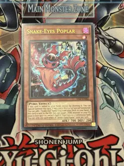 Yugioh! Snake-Eyes Poplar Emblazoned Ultra Rare Near Mint 25LP-EN002 - Image 1
