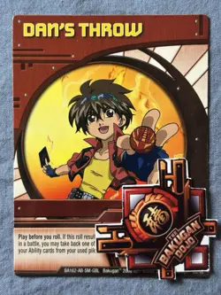 Bakugan: Battle Brawlers | Dan’s Throw 🔴 Red Ability Card | 30/48 - Image 1