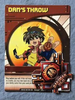 Bakugan: Battle Brawlers | Dan’s Throw 🔴 Red Ability Card | 30/48 - Image 2