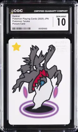 2025 POKEMON PLAYING CARDS JAPANESE DARKRAI CGC 10 GEM MINT - Image 1