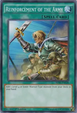 Reinforcement of the Army - SDSE-EN028 - Common - 1st Edition LP Yugioh Structur - Image 1