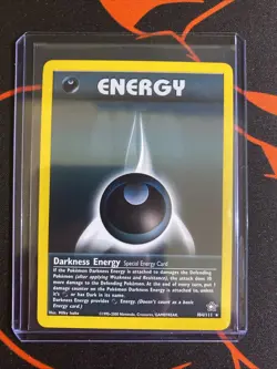 Pokemon Neo Genesis Darkness Energy TCG Card 104/111 Regular Rare NM - Image 3