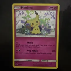 Pokemon Mimikyu SM163 Black Star Promo Card Sun and Moon - Image 1