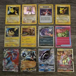 Pokemon 12 Card Lot. Rare Promo Pikachu's. Rocket's Hitmonchan. Rocket's Trap. - Image 1