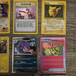 Pokemon 12 Card Lot. Rare Promo Pikachu's. Rocket's Hitmonchan. Rocket's Trap. - Image 3