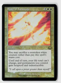 Flare of Fortitude (Retro Frame) #391 (Foil) NM Modern Horizons 3 MH3 Magic MTG - Image 1