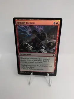 MTG Impact Tremors Foil 717 Foundations Magic The Gathering - Image 1