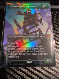 Michelangelo, Improviser (Borderless) Teenage Mutant Ninja Turtles Foil - Image 1