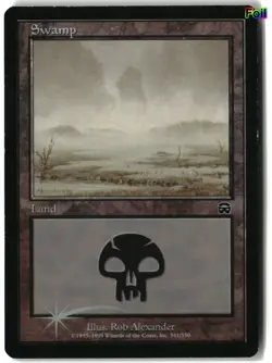 MTG Swamp [MMQ - 341] MP Foil 2-46 - Image 1