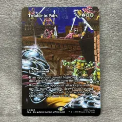 MTG Trouble in Pairs Borderless TMNT Source Material PZA #3 Non-Foil NM - Image 1