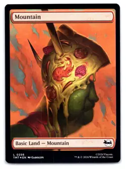 MTG Mountain 0256 Foil L Teenage Mutant Ninja Turtles TMT 256 NM Magic - Image 1