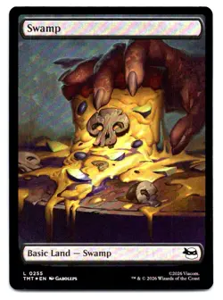 MTG Swamp () Foil L Teenage Mutant Ninja Turtles (TMT) 255 NM Magic - Image 1